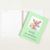 ネコカスタムミントグリーン プランナー手帳 (ディスプレー)