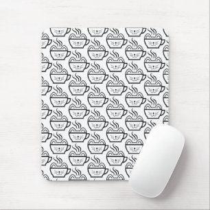 ネコカフェパターン マウスパッド