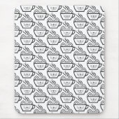 ネコカフェパターン マウスパッド (正面)