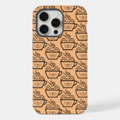 ネコカフェパターン iPhoneケース (裏面)