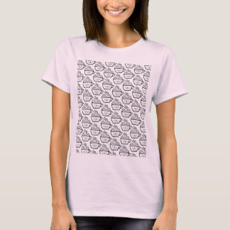 ネコカフェパターン Tシャツ