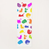 『ネコカラフルズ·バイ·ブラックバーン』 ヨガマット (裏面)