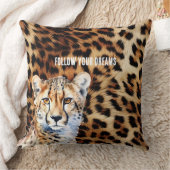 ネコクールチータLeopardプリント クッション (ブランケット)