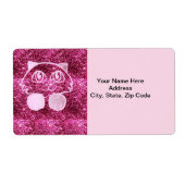 ネコグリッターピンクラベル ラベル (正面)