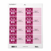 ネコグリッターピンクラベル ラベル (フルシート)