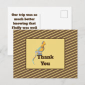 ネコシッター感謝ポストカード ペットシッターへの感謝 ポストカード (正面/裏面)