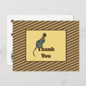 ネコシッター感謝モザイクキットン感謝カード ポストカード (正面/裏面)