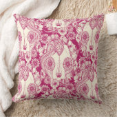 ネコスカルダマスクさくらんぼ クッション (ブランケット)