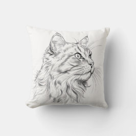 ネコスケッチ クッション