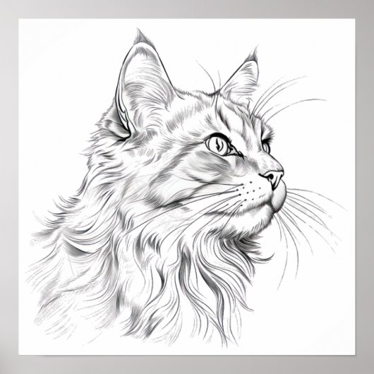 ネコスケッチ ポスター (正面)