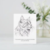 ネコスケッチ ポストカード (スタンド正面)