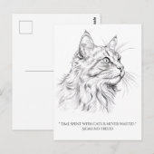 ネコスケッチ ポストカード (正面/裏面)