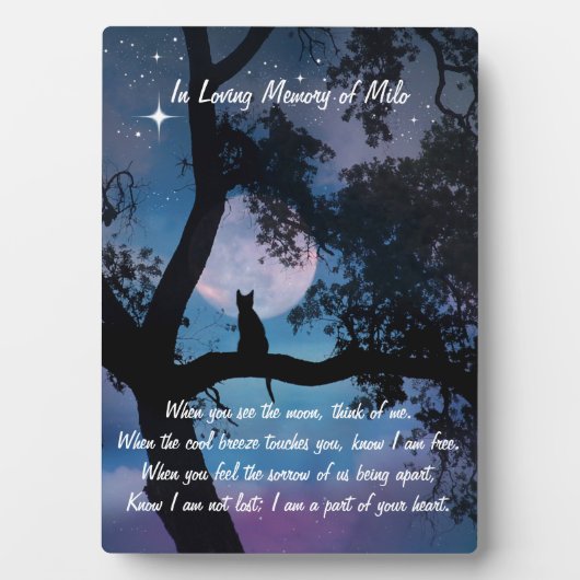 ネコスピリチュアル記念献上品 フォトプラーク (正面)