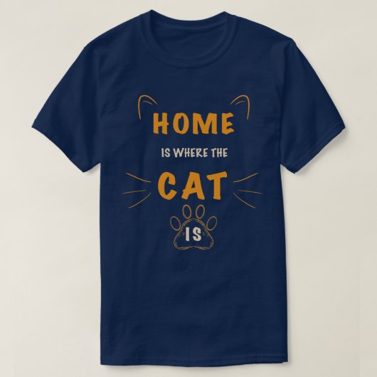 ネコテーマ Tシャツ (デザイン正面)