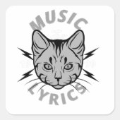 ネコデザイン スクエアシール (正面)