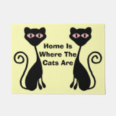 ネコデザイン ドアマット (正面)