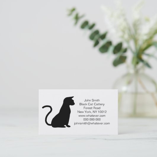 ネコデザイン 名刺 (スタンド正面)