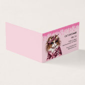 ネコトリマーシッターグリッタードリッピングロイヤリティ 名刺 (外部)