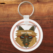 ネコナースカスタムナースキーチェーン キーホルダー (正面)