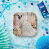 ネコバチェロレッテインピンクテーマ ペーパープレート (パーティー)