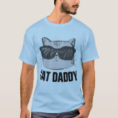 ネコパパ (お父さん) Tシャツ (正面)