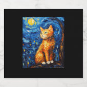 ネコパパ スパークリングワインラベル (シングルラベル)