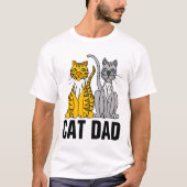 ネコパパ メンズTシャツ Tシャツ (正面)