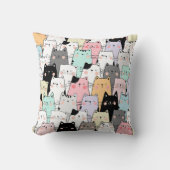 ネコパーティー16x16 クッション (正面)