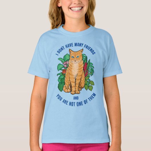 ネコフレンドリーー Tシャツ (正面)