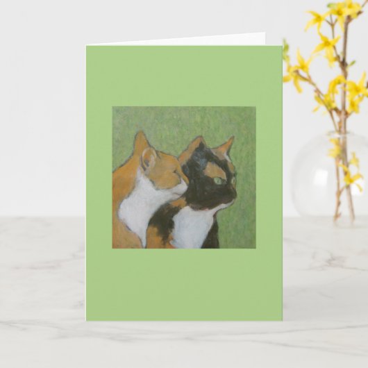 ネコフレンド カード (黄色い花)