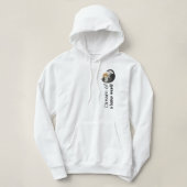 ネコフード付きスウェットシャツ |猫好きパーソナライズされたのギフト パーカ (デザイン正面)