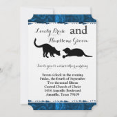 ネコブよくはしゃぐルーモダン結婚式招待状 招待状 (正面)