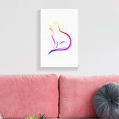 ネコプリント キャンバスプリント (インサイチュ (リビング))