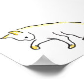 ネコプリント ポスター (角)