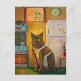 ネコベーキングマフィンコテージキッチン ポストカード