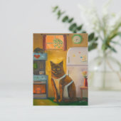 ネコベーキングマフィンコテージキッチン ポストカード (スタンド正面)