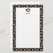 ネコペイズリー 便箋 (正面/裏面)