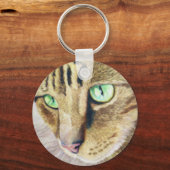 ネコポートレート キーホルダー (正面)