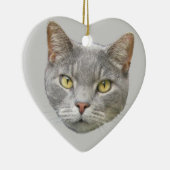 ネコポートレート セラミックオーナメント (右)