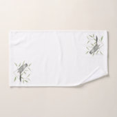 ネコマネドリの鳥の芸術 バスタオルセット (ハンドタオル)