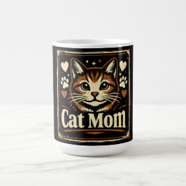 ネコママ - 愛に満ちたネコの母 🐱💕 コーヒーマグカップ