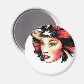 ネコミュージカルボンバルリーナ マグネット (正面/裏面)