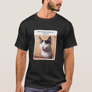 ネコミームマルガリタドリンカーアルコール Tシャツ