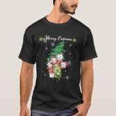 ネコメリーのクリスマスツリーが醜くないセーターF Tシャツ (正面)
