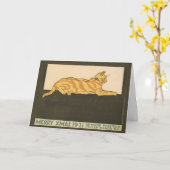 ネコメリークリスマス, 1921 カード (黄色い花)