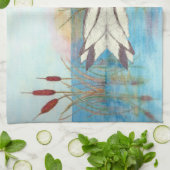 ネコヤナギの台所タオルの中 キッチンタオル (折り畳み)