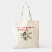 ネコヤナギの花穂のブーケ クリスマス トートバッグ (裏面)
