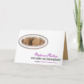 ネコヤナギ悔やみや弔慰カスタマイズ カード (裏面)