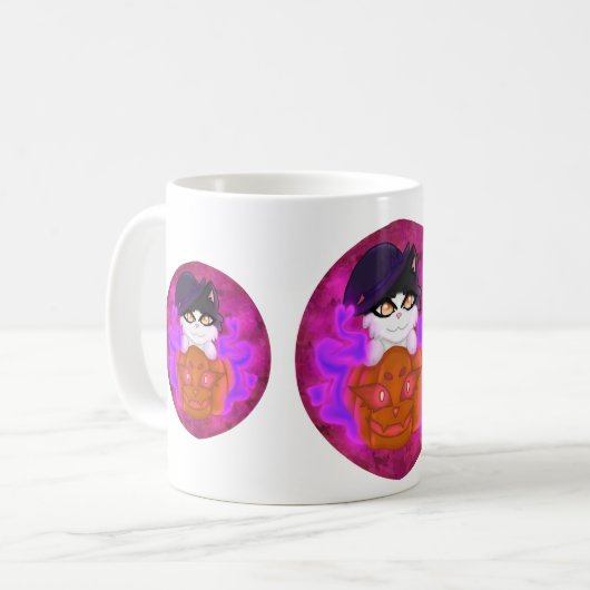 ネコ不気味マグ コーヒーマグカップ (正面左)