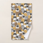 ネコ共和国 バスタオルセット (ハンドタオル)